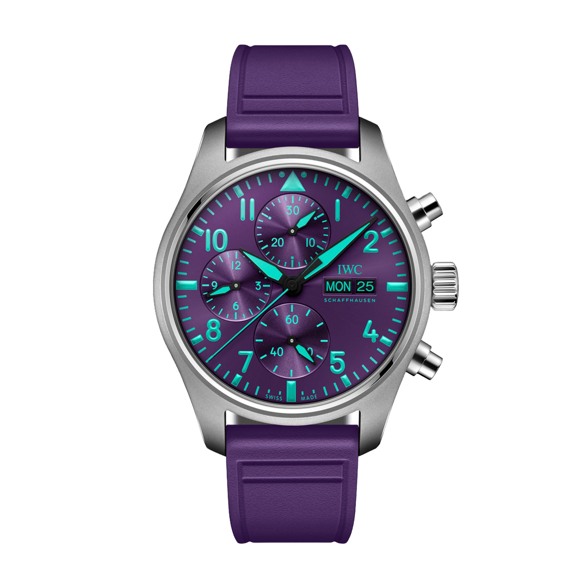 IWC Pilot's Watch Chronograph "Mercedes-AMG Petronas F1 Team" Watch, 41mm Purple Dial, IW388121