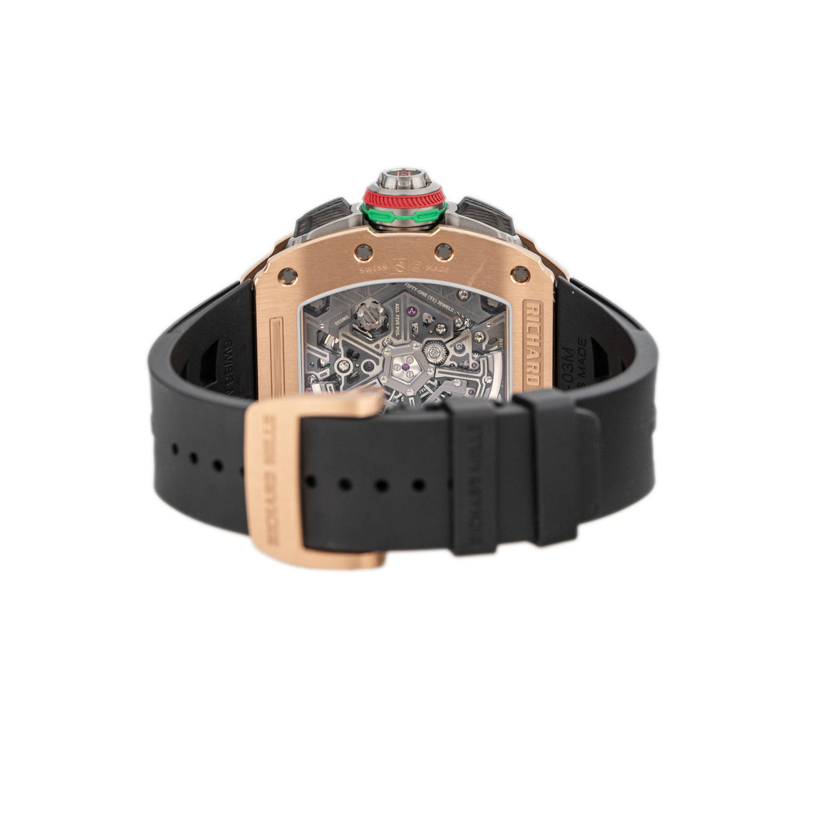 Richard Mille RM 65-01 Chronograph Titanium Rose Gold Skeleton Dial 44.5x50mm MON-01855 Full Set *SERVICED*