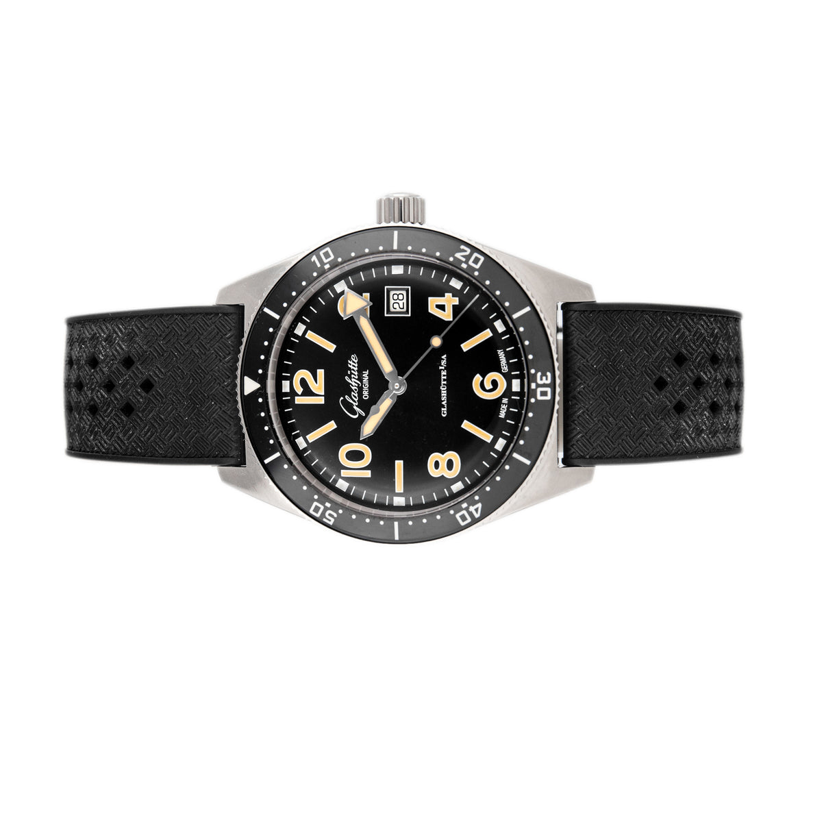 Glashutte Original SeaQ Stainless Steel Black Dial 39.5mm 1-39-11-06-80-33