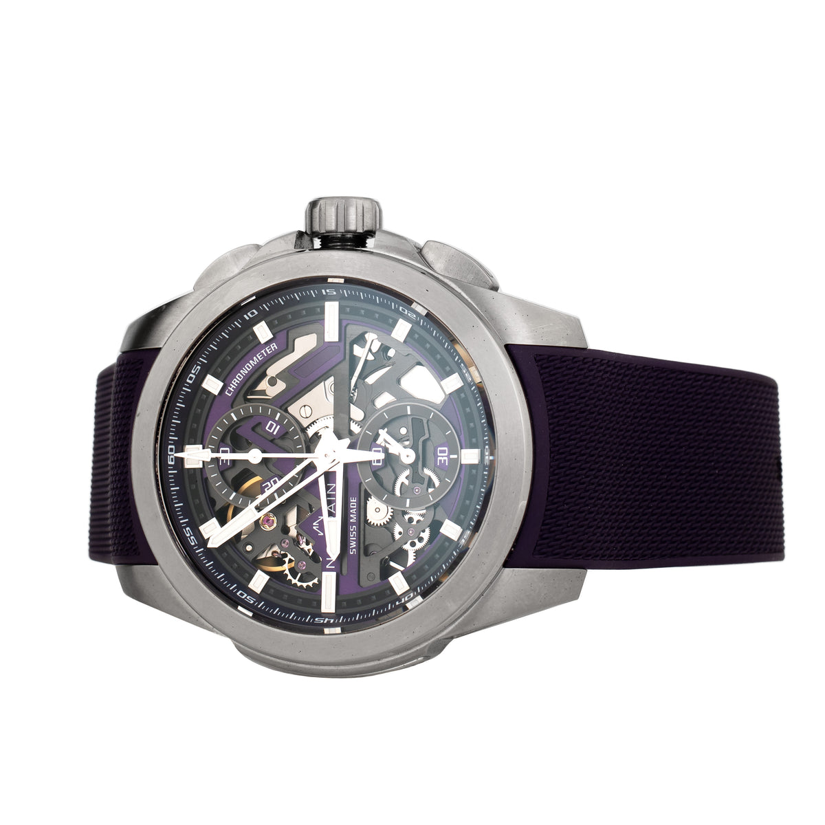 Norqain Independence Skeleton Chrono Titanium Skeleton Dial 42mm N3200.40T03.P01 Full Set