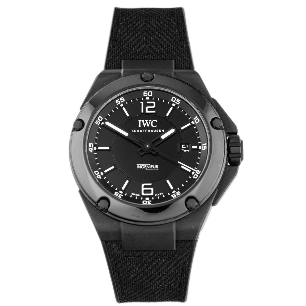 IWC Ingenieur AMG Black Series Ceramic Black Dial 46mm IW322503 Full Set