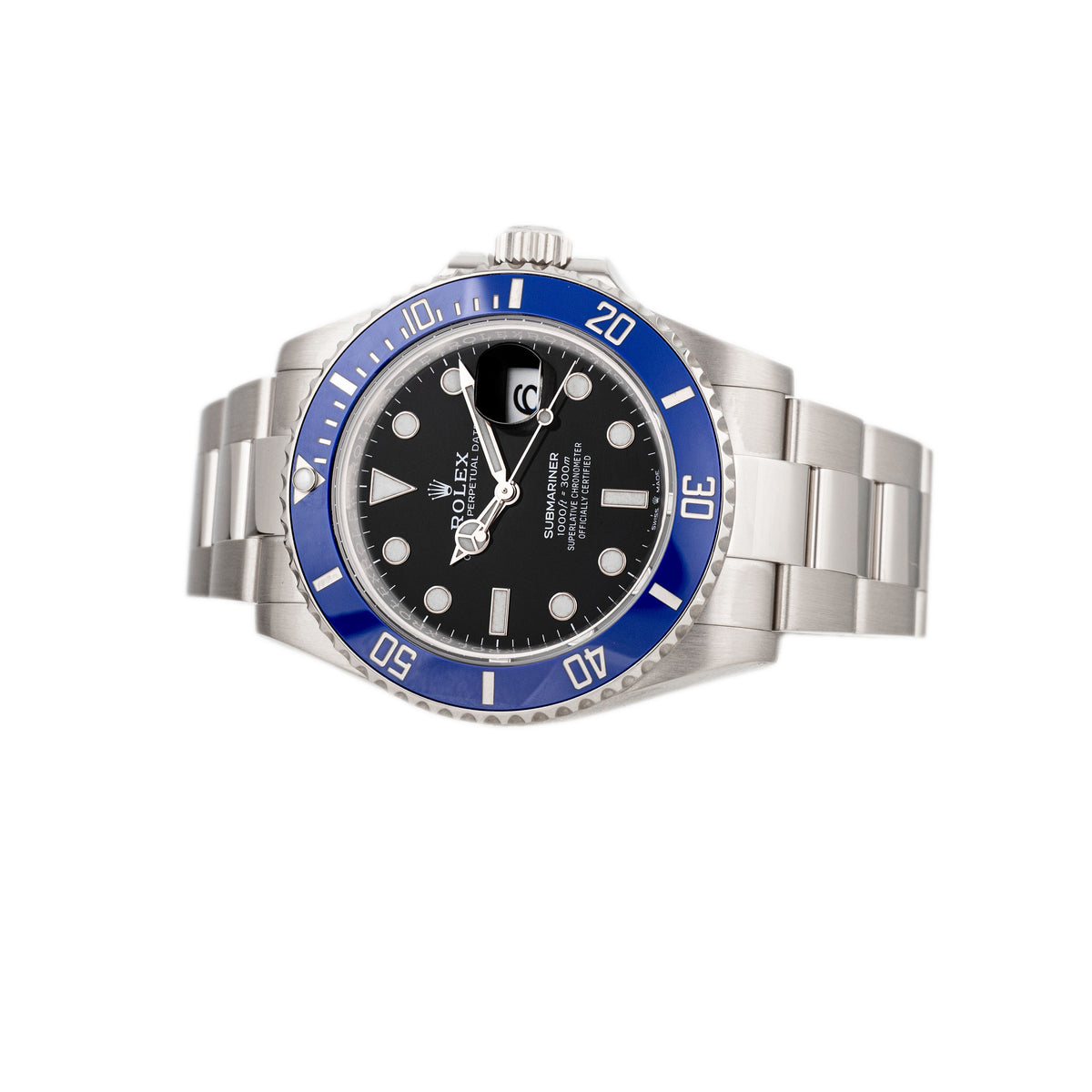 Rolex Submariner Date Cookie Monster White Gold Black Dial 41mm 126619LB Full Set