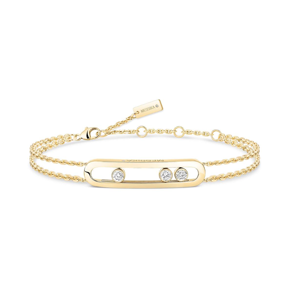Messika Move Classique Large 18k Yellow Gold Diamond Bracelet