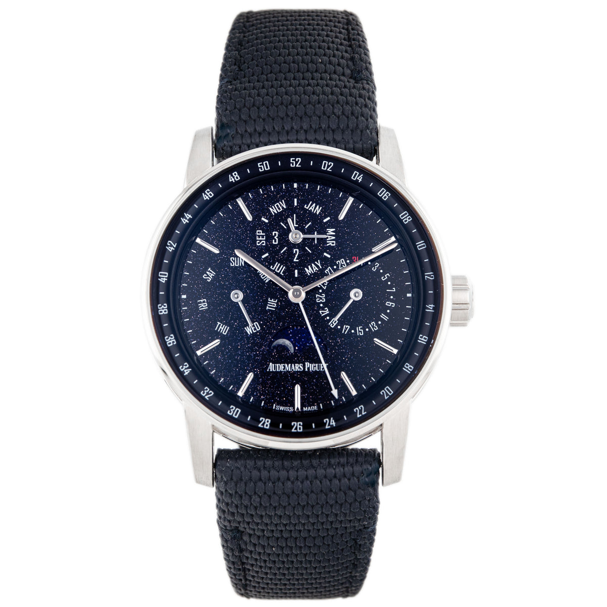 Audemars Piguet Code 11.59 Perpetual Calendar White Gold Aventurine Blue Dial 41mm 26394BC.OO.D027KB.01 Full Set