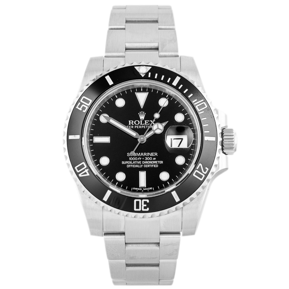 Rolex Submariner Date Stainless Steel Black Dial 40mm 116610LN Full Set