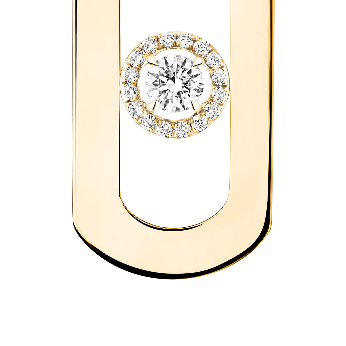 Messika So Move XL 18k Yellow Gold Diamond Drop Earrings