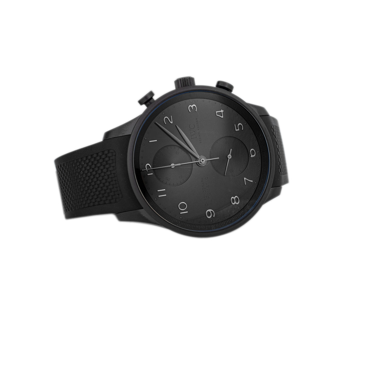 IWC Portugieser Chronograph Ceratanium Black Dial 41mm IW371631 Full Set