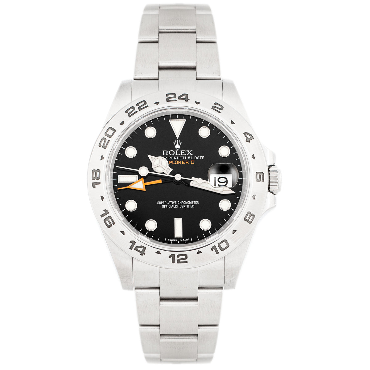 Rolex Explorer II Stainless Steel Black Dial 42mm 216570 Full Set