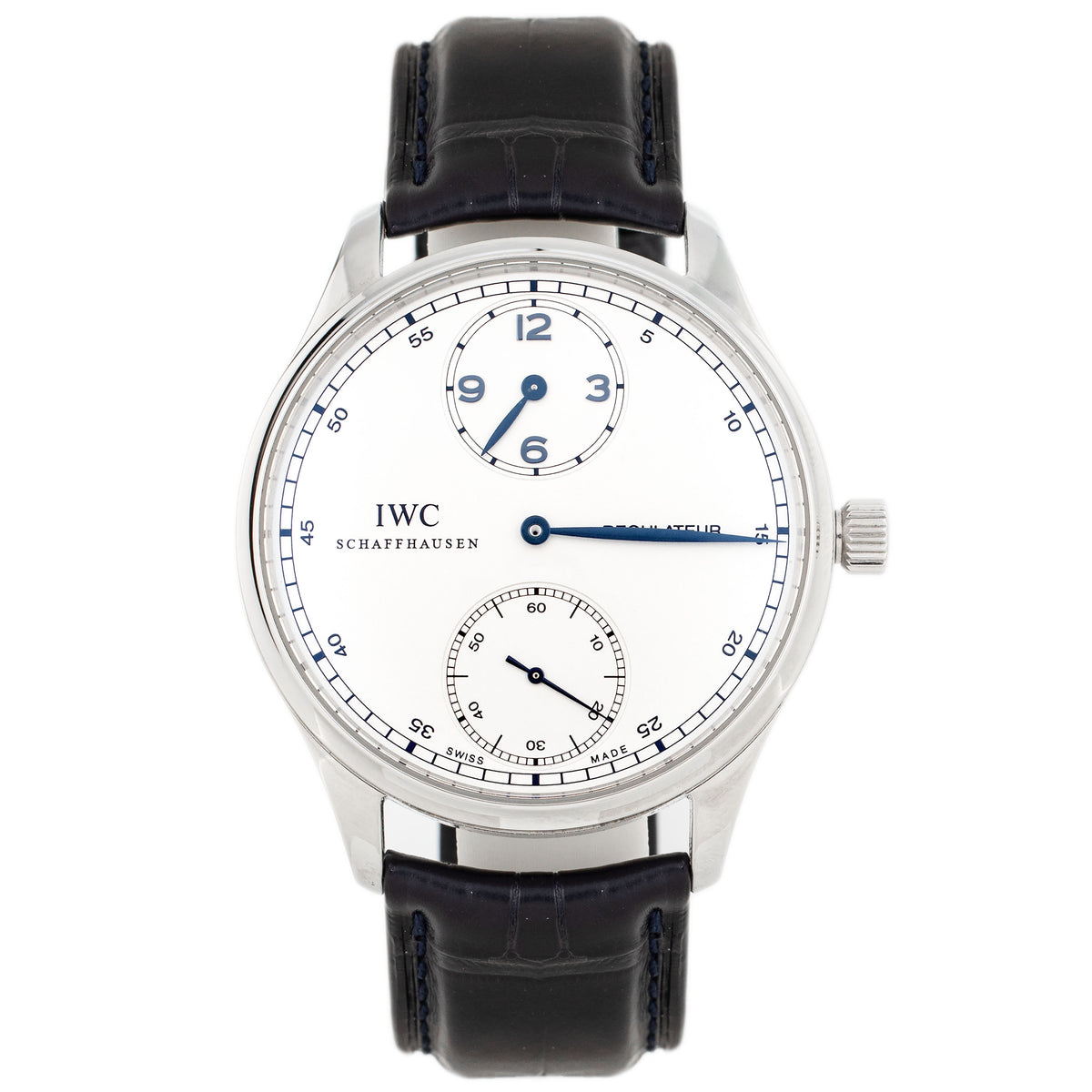 IWC Portugieser Regulateur Stainless Steel Silver Dial 43mm IW544401 Full Set