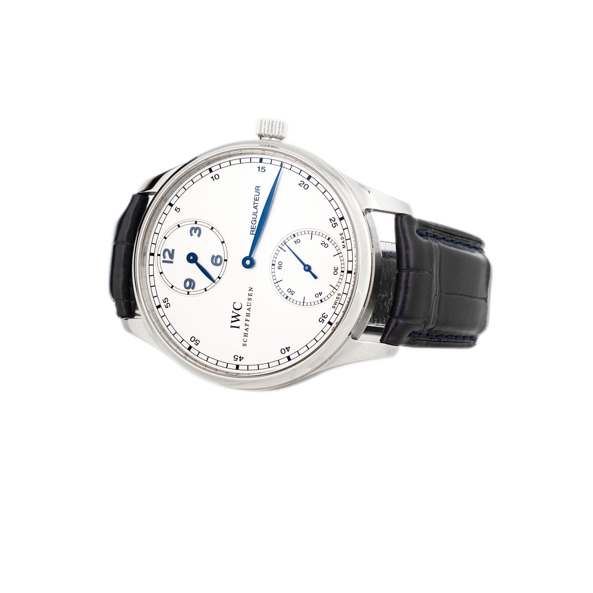 IWC Portugieser Regulateur Stainless Steel Silver Dial 43mm IW544401 Full Set