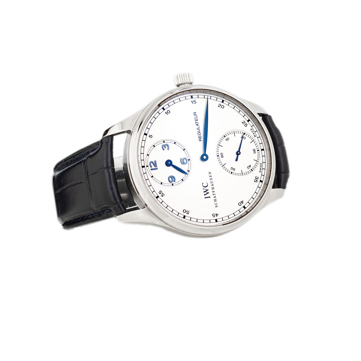 IWC Portugieser Regulateur Stainless Steel Silver Dial 43mm IW544401 Full Set