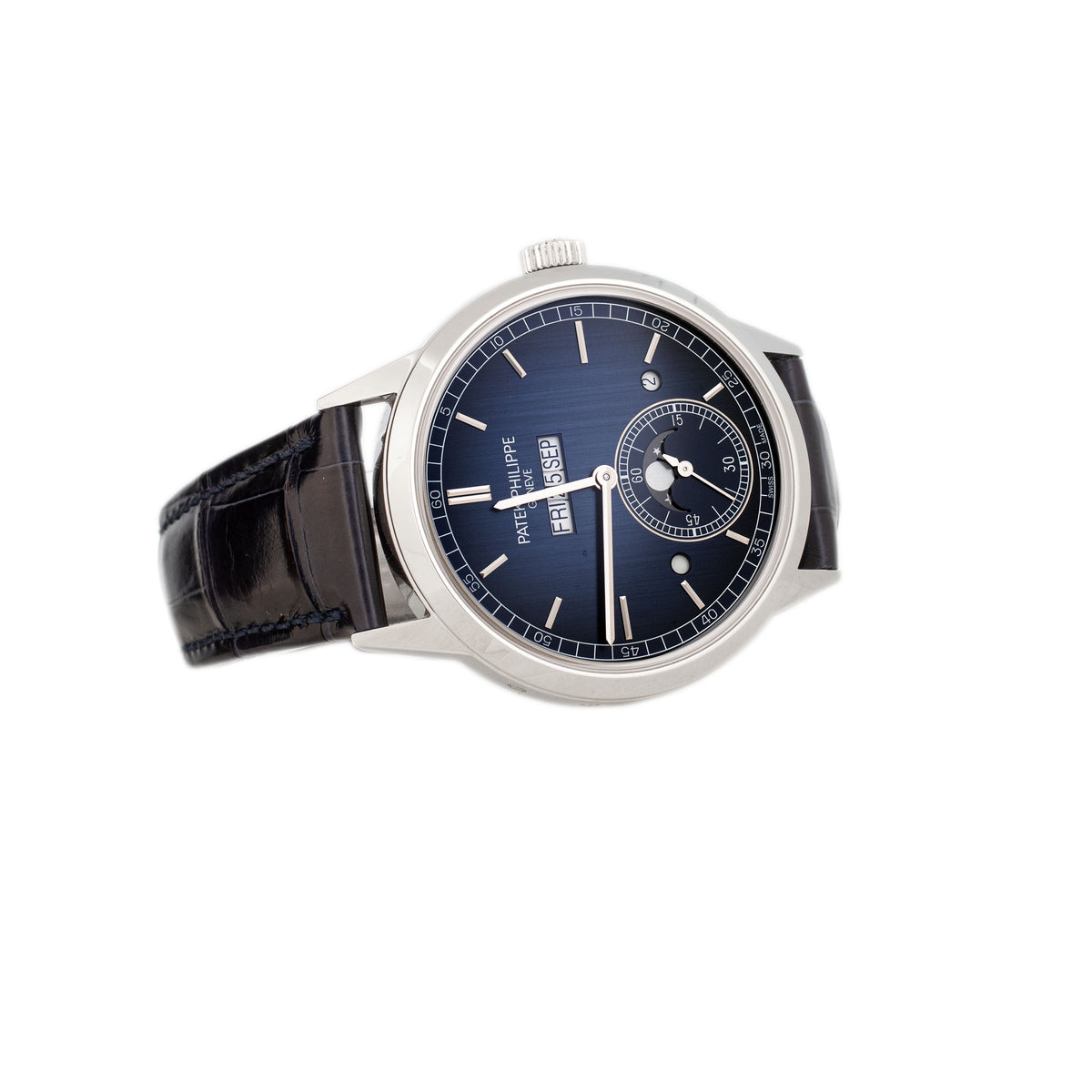 Patek Patek Philippe Grand Complications In-Line Perpetual Calendar Platinum Blue Dial 41.3mm 5236P-001 Full Set