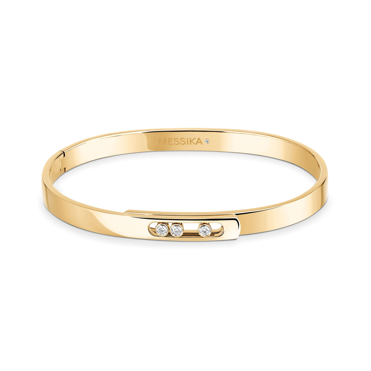 Messika Move Noa Small 18k Yellow Gold Diamond Bangle Bracelet