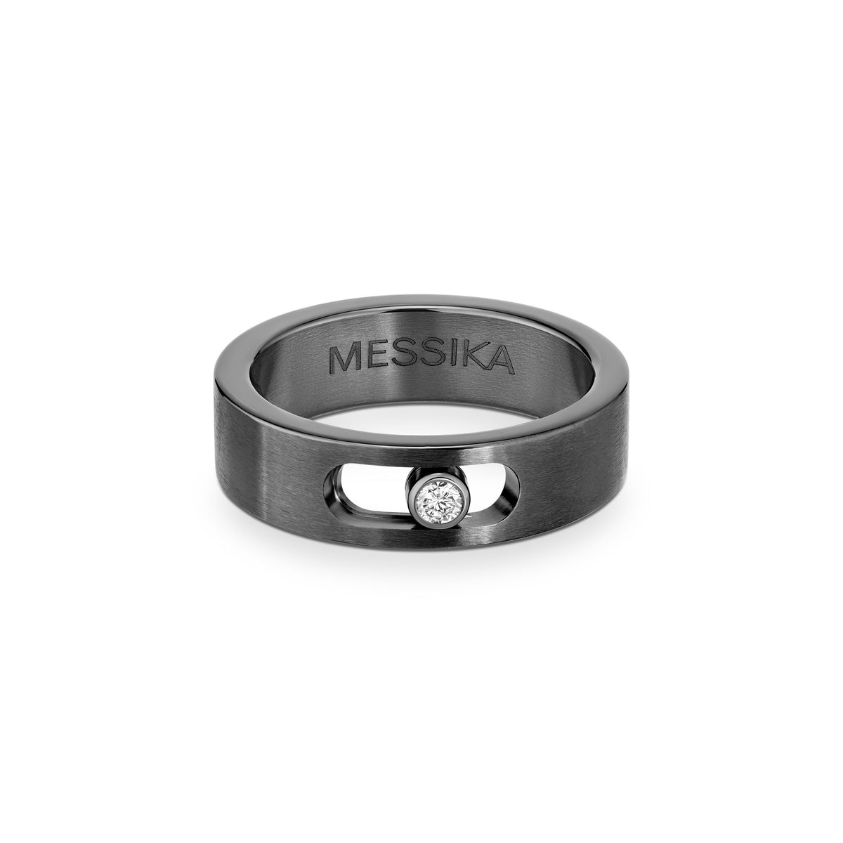 Messika Move Graphite Titanium Diamond Ring