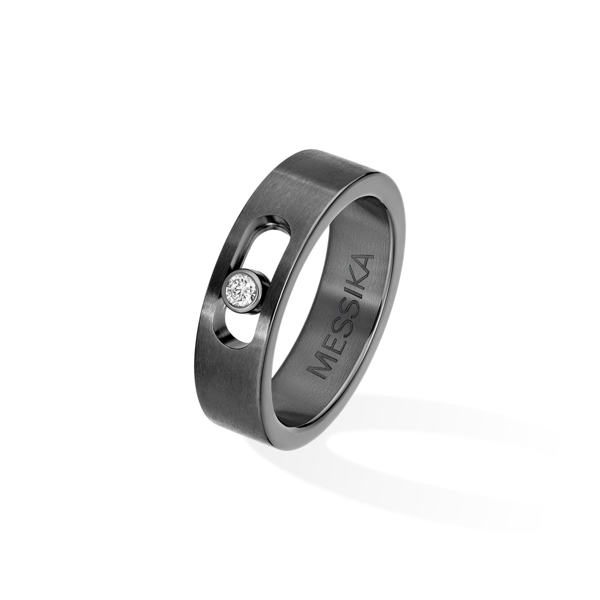 Messika Move Graphite Titanium Diamond Ring