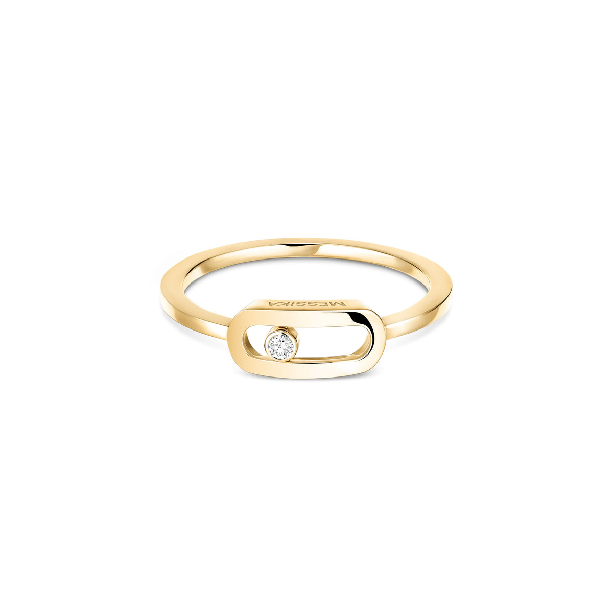 Messika Move Uno 18k Yellow Gold Diamond Ring