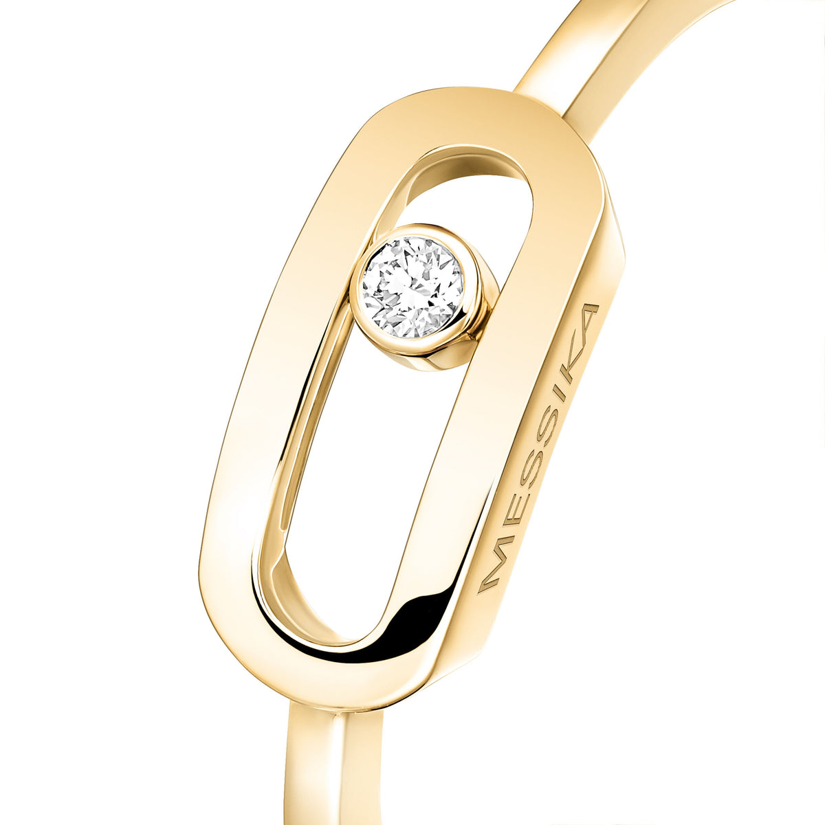 Messika Move Uno 18k Yellow Gold Diamond Ring
