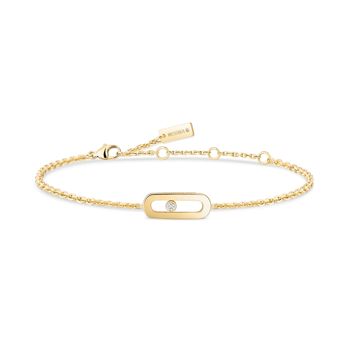 Messika Move Uno 18k Yellow Gold Diamond Bracelet