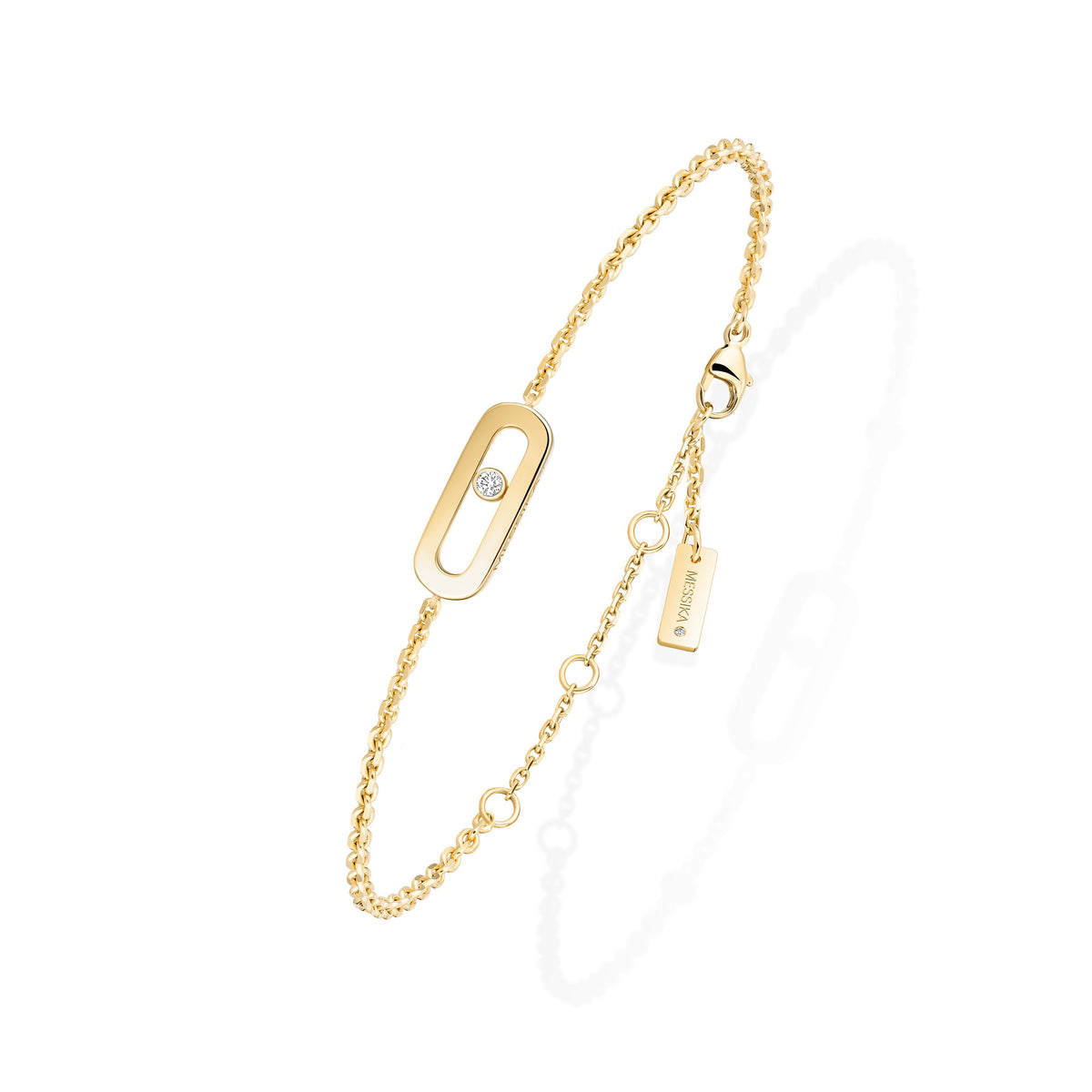 Messika Move Uno 18k Yellow Gold Diamond Bracelet