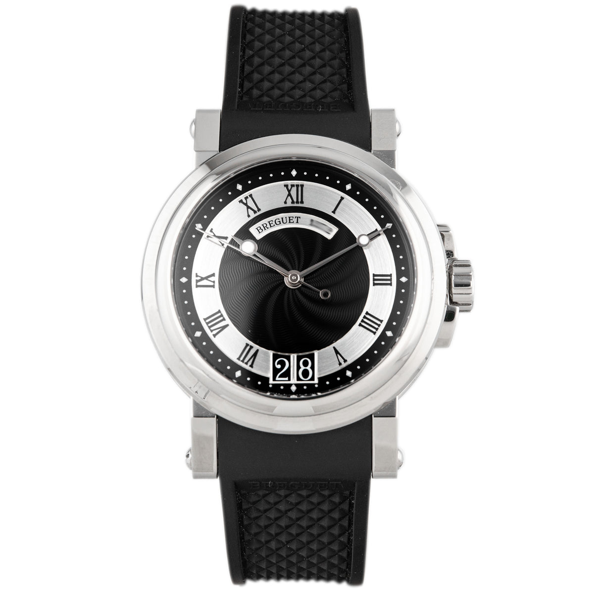 Breguet Marine Stainless Steel Black Dial 39mm 5817ST Full Set