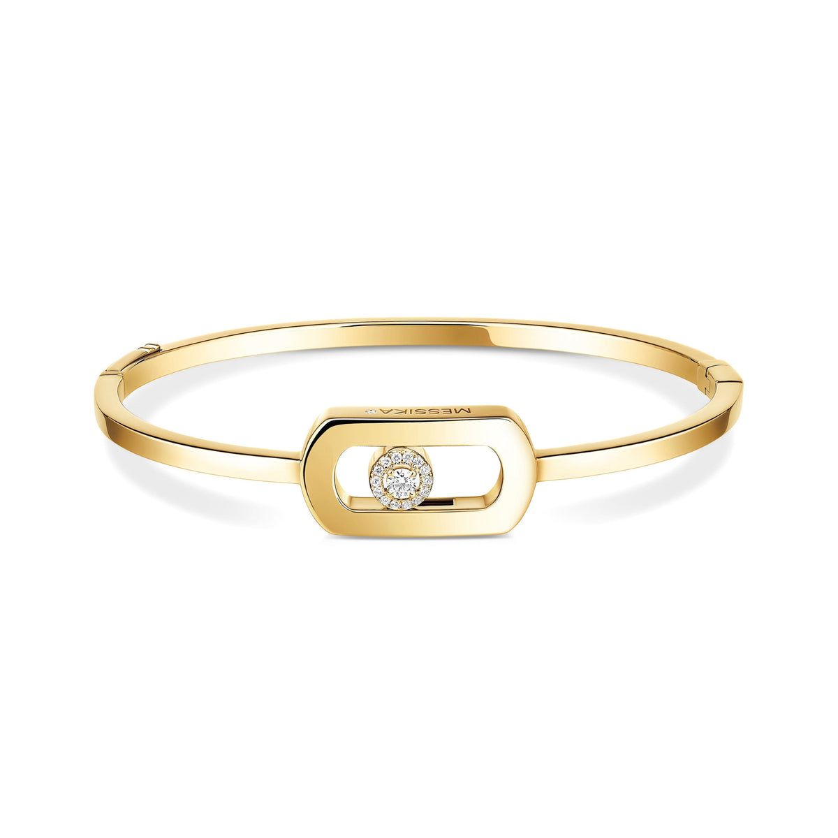 Messika So Move 18k Yellow Gold Diamond Bangle Bracelet