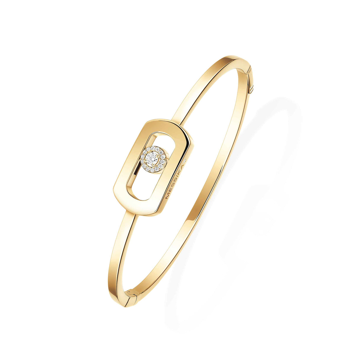 Messika So Move 18k Yellow Gold Diamond Bangle Bracelet