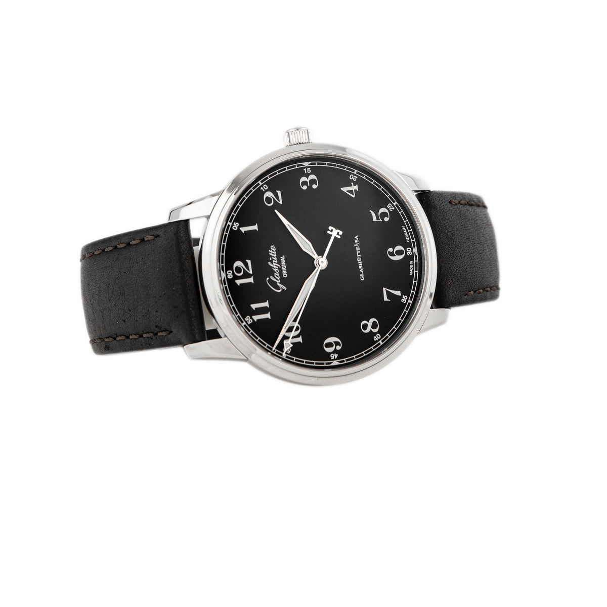 Glashutte Original Senator Excellence Stainless Steel Black Dial 40mm 1-36-01-03-02-65 Full Set