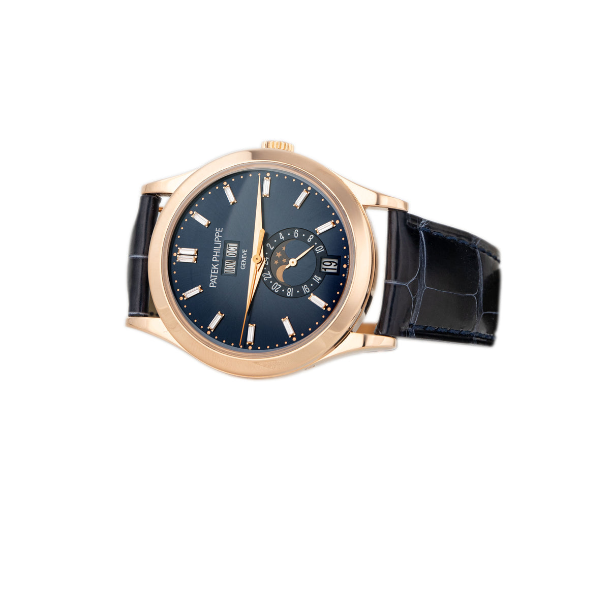 Patek Philippe Complications Annual Calendar Rose Gold Blue Dial 38.5mm 5396R-015 Full Set