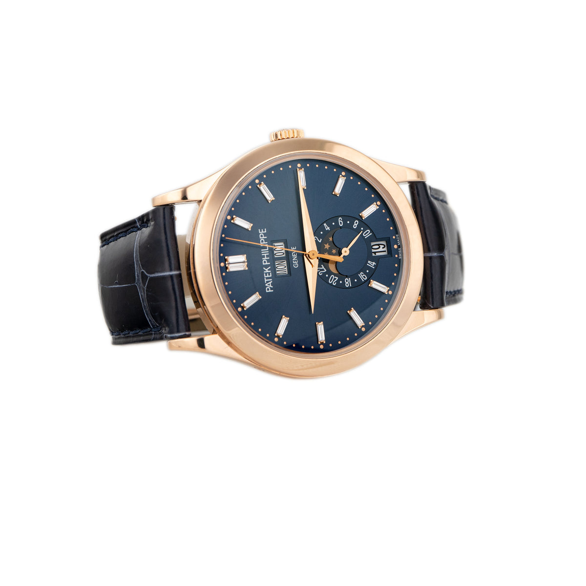 Patek Philippe Complications Annual Calendar Rose Gold Blue Dial 38.5mm 5396R-015 Full Set