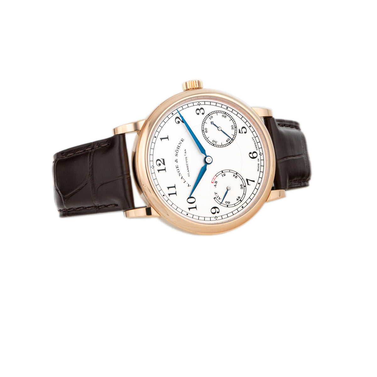 A. Lange & Sohne 1815 Up/ Down Rose Gold Silver Dial 39mm 234.032 Full Set