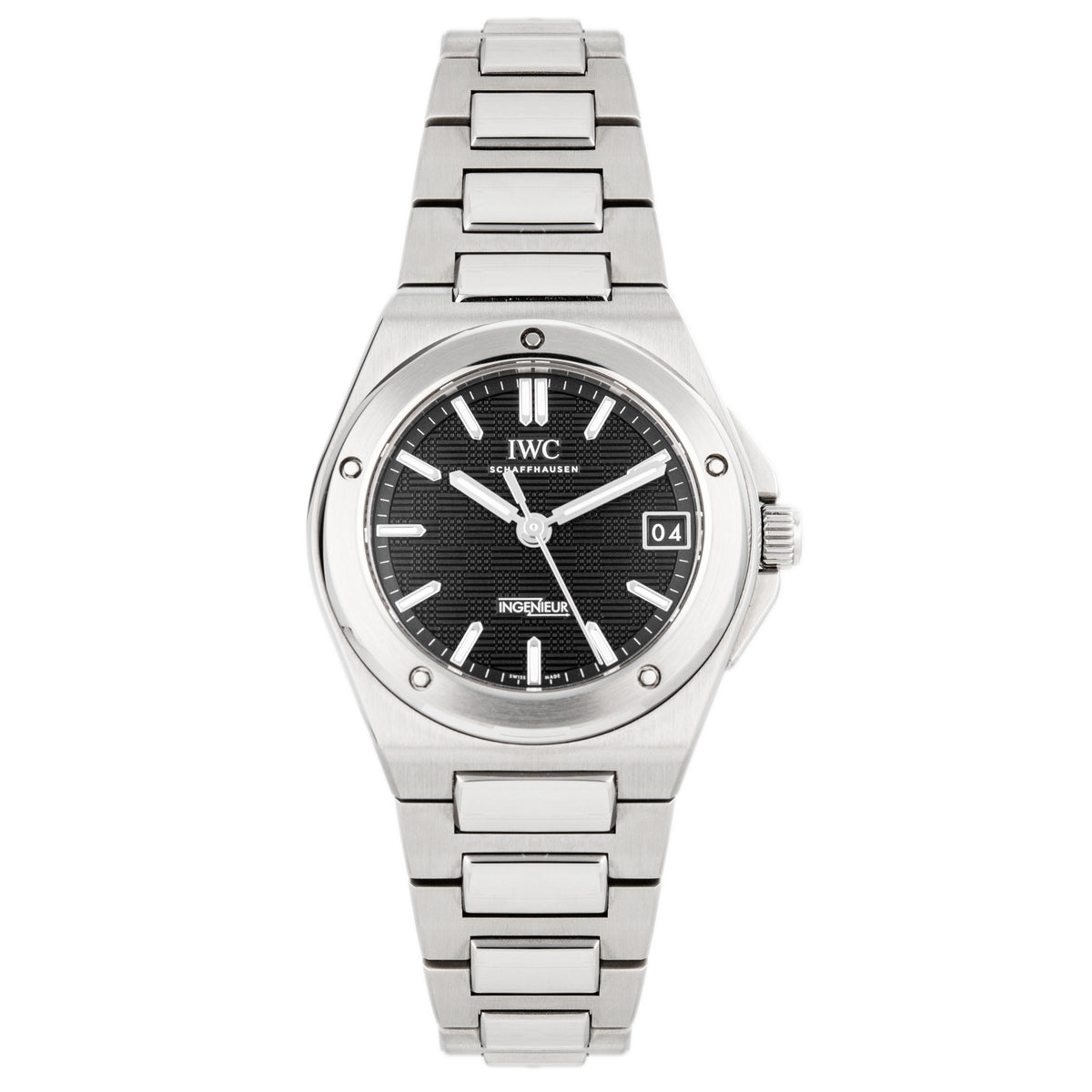 IWC Ingenieur Automatic 35 Stainless Steel Black Dial 35mm IW324906 Full Set