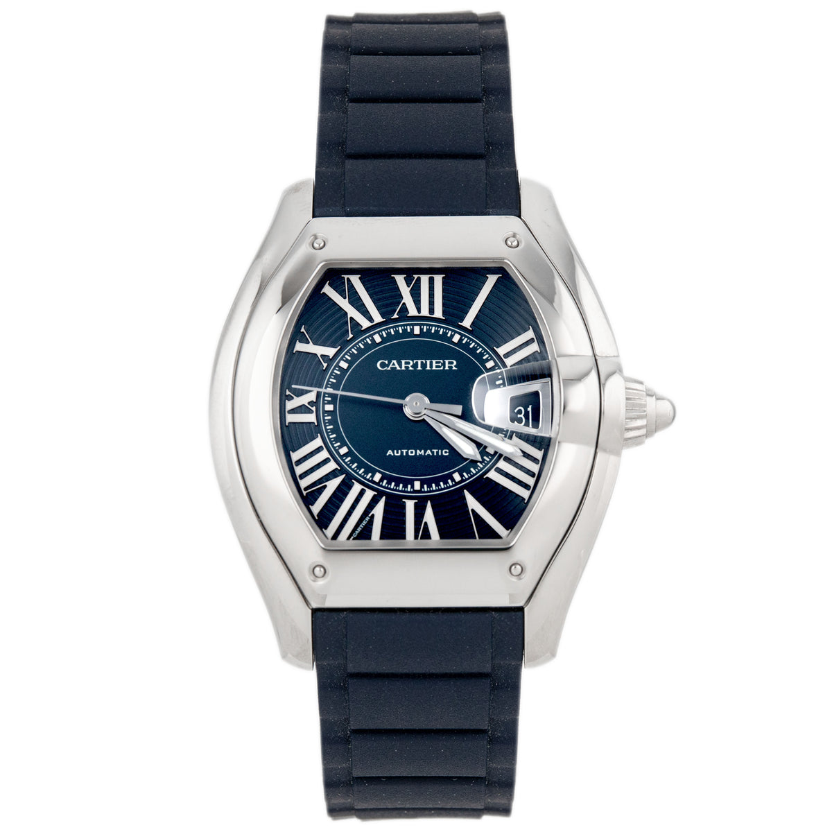 Cartier Roadster Stainless Steel Blue Dial 47x38mm WSRD0014 Full Set