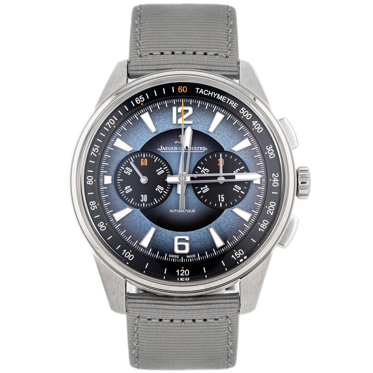 Jaeger-LeCoultre Polaris Chronograph Stainless Steel Blue Dial 42mm Q9028651 Full Set
