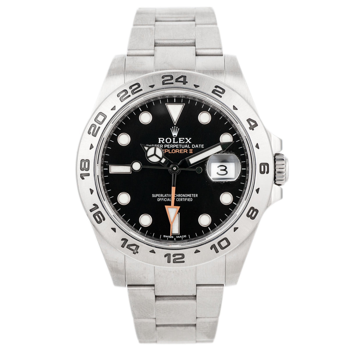 Rolex Explorer II Stainless Steel Black Dial 42mm 216570 Full Set