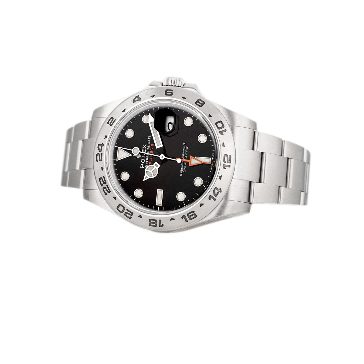 Rolex Explorer II Stainless Steel Black Dial 42mm 216570 Full Set