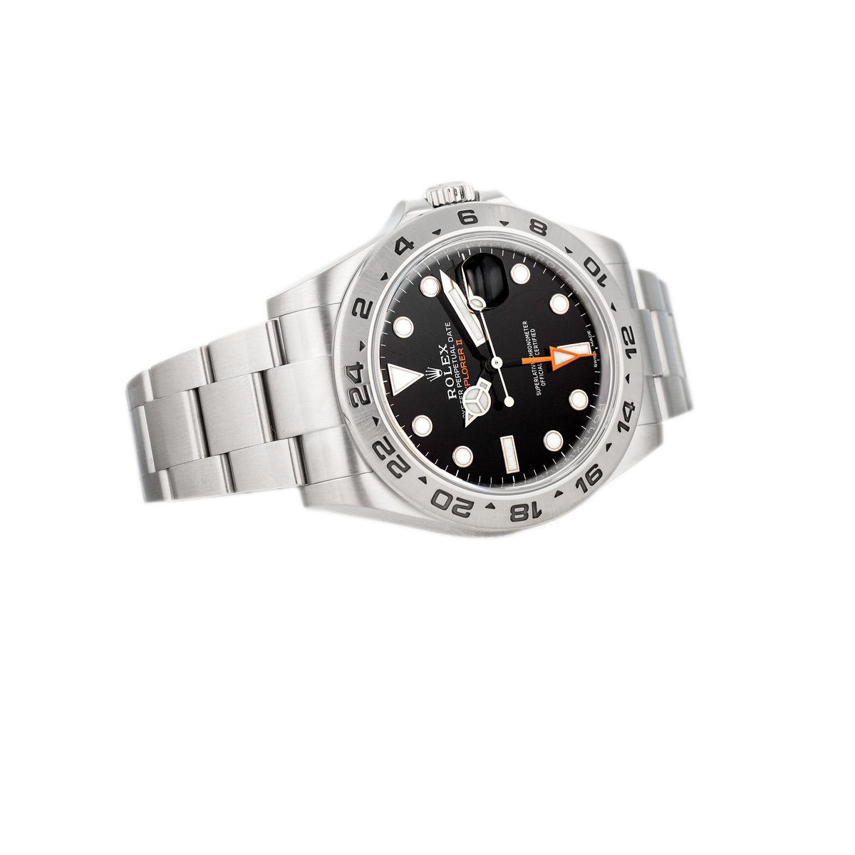 Rolex Explorer II Stainless Steel Black Dial 42mm 216570 Full Set