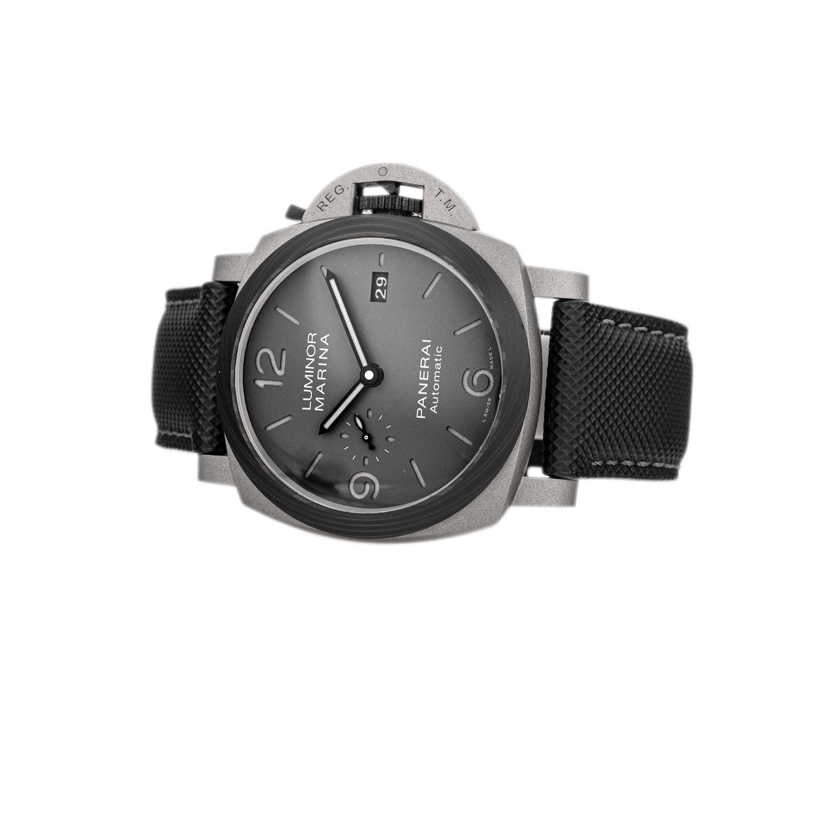 Panerai Luminor Marina Tuttogrigio Titanium Black Dial 44mm Pam01662 Full Set