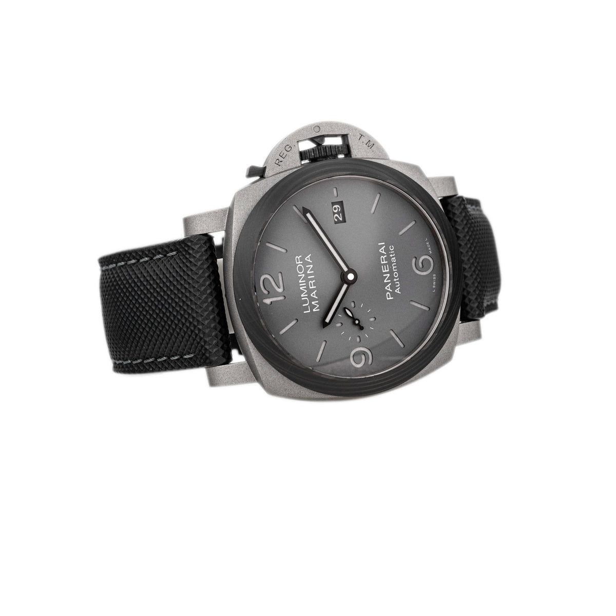 Panerai Luminor Marina Tuttogrigio Titanium Black Dial 44mm Pam01662 Full Set