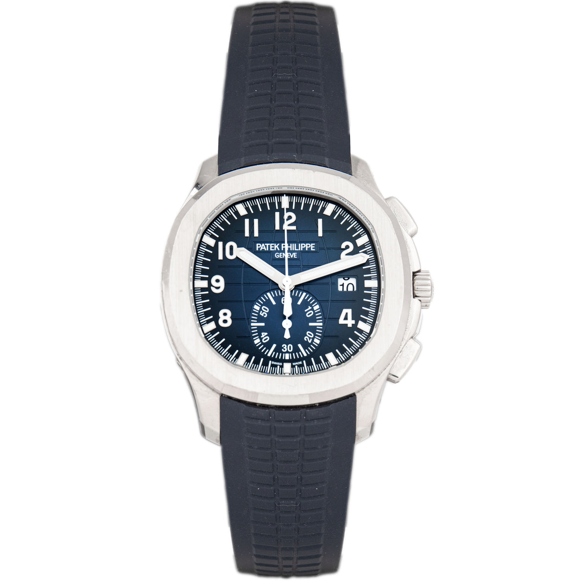 Patek Philippe Aquanaut Chronograph White Gold Blue Dial 42.2mm 5968G-001 Full Set