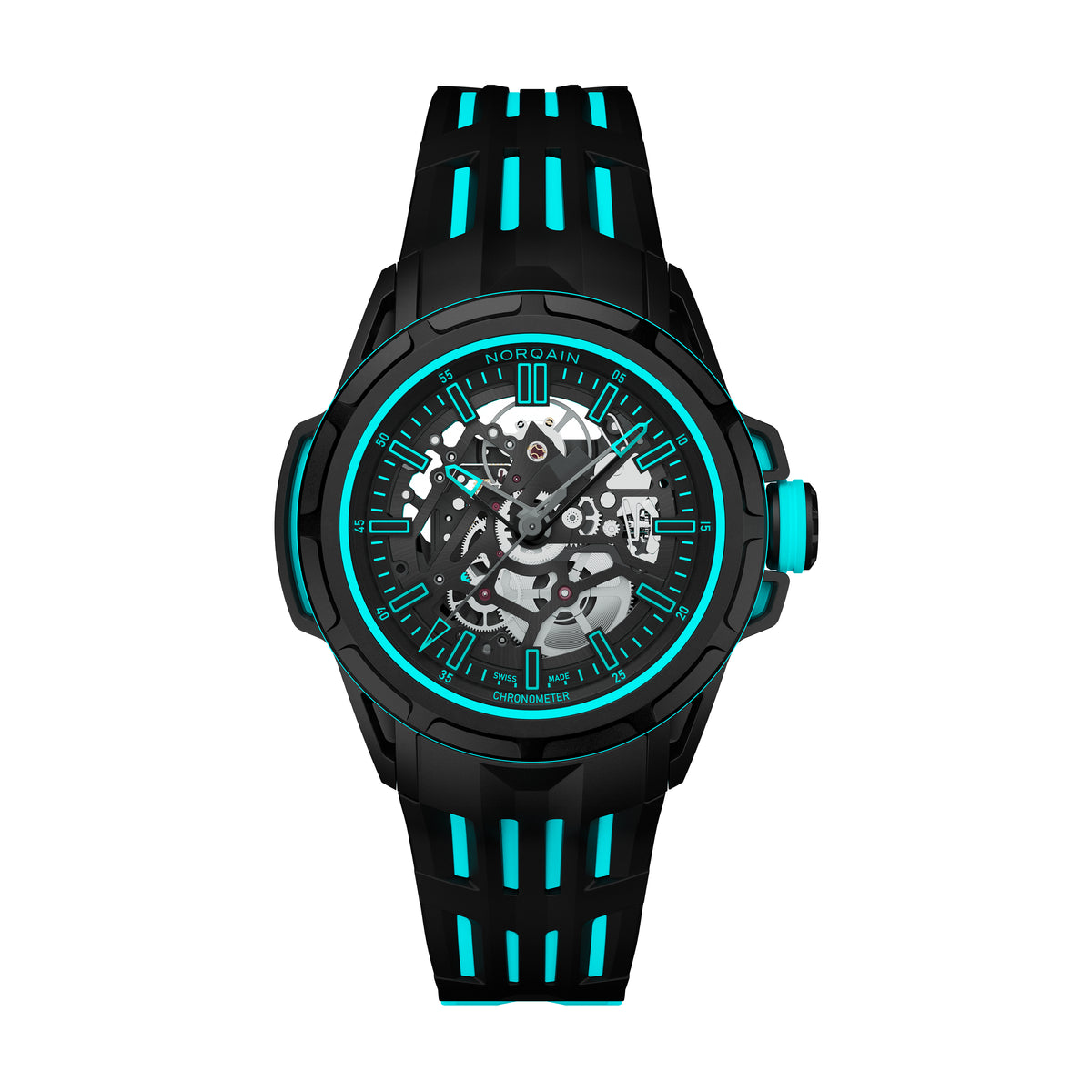 Norqain Independence Wild One Skeleton X-Lite Watch, 41mm Skeleton Dial, N3003.26X02.B07.R01