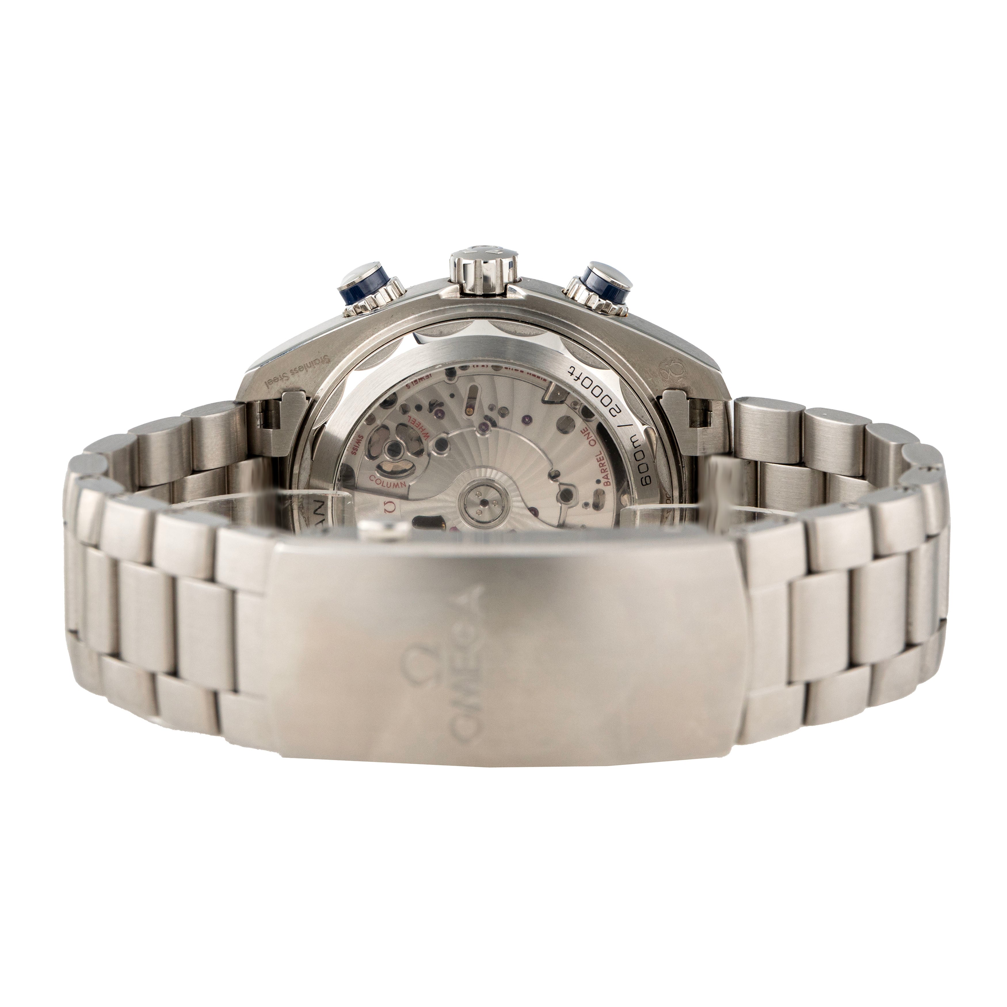 Omega Seamaster Planet Ocean 600m Chronograph Stainless Steel Blue Dial 45.5mm 215.30.46.51.03.001 Full Set