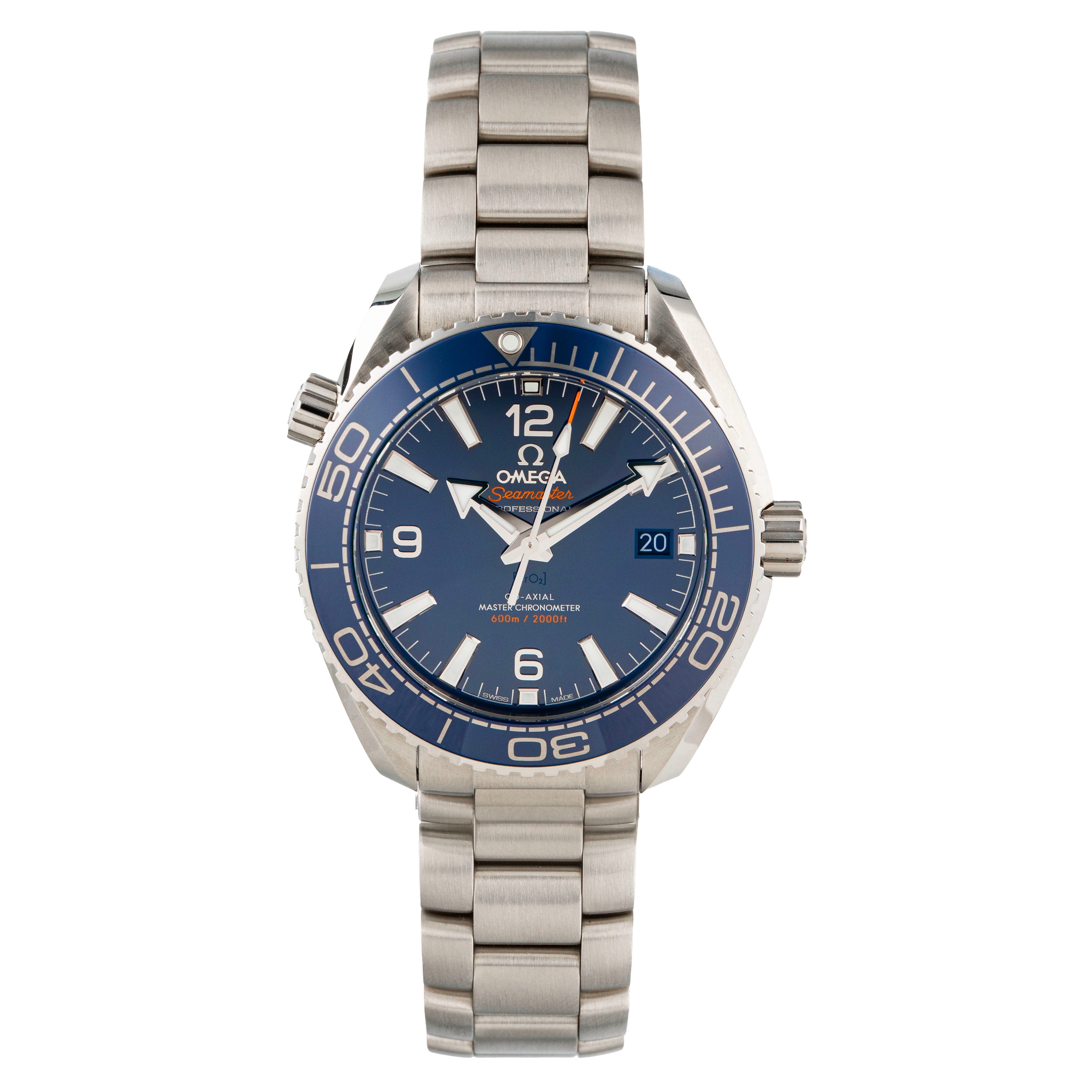 Omega Seamaster Planet Ocean 600m Stainless Steel Blue Dial 39.5mm 215.30.40.20.03.001 Full Set