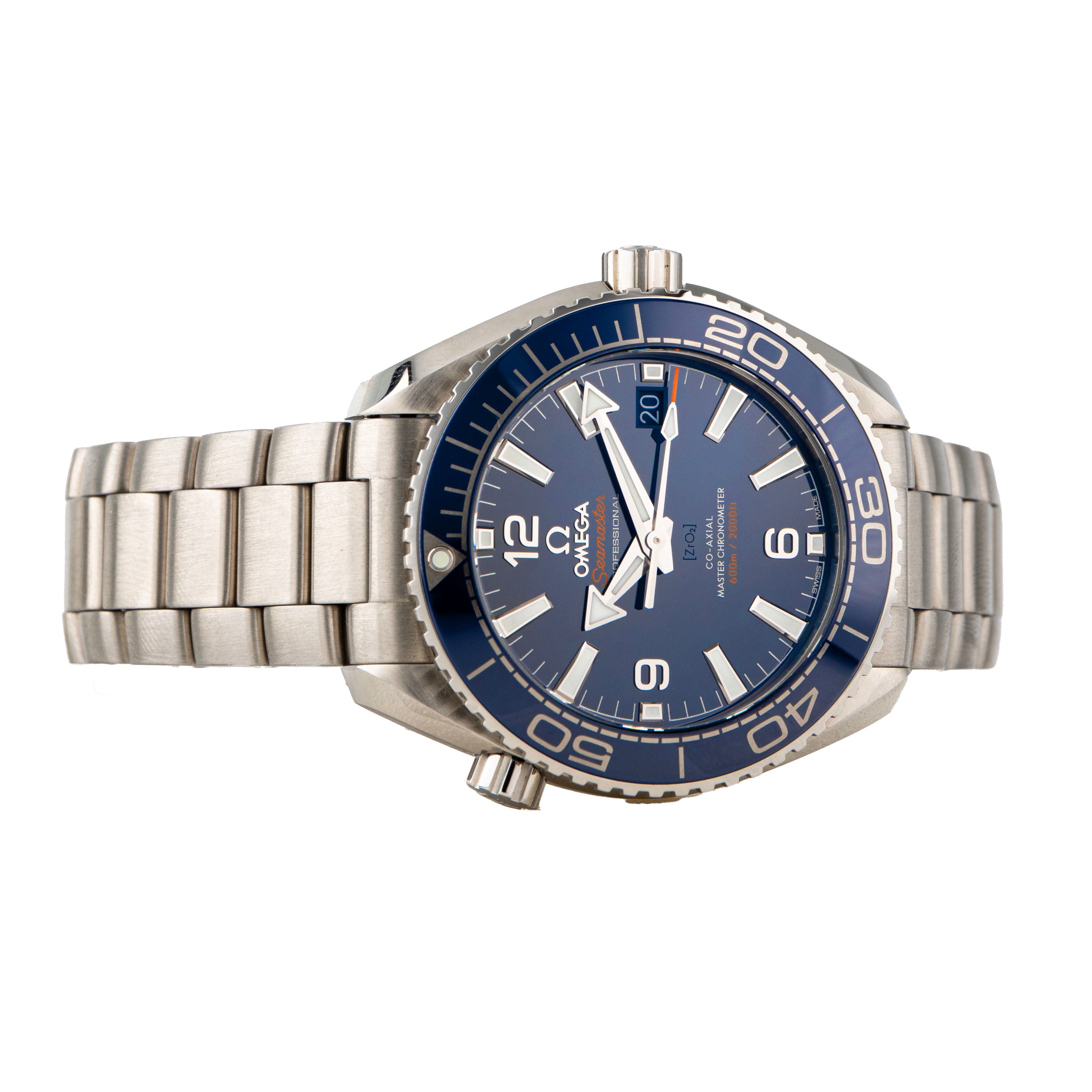 Omega Seamaster Planet Ocean 600m Stainless Steel Blue Dial 39.5mm 215.30.40.20.03.001 Full Set