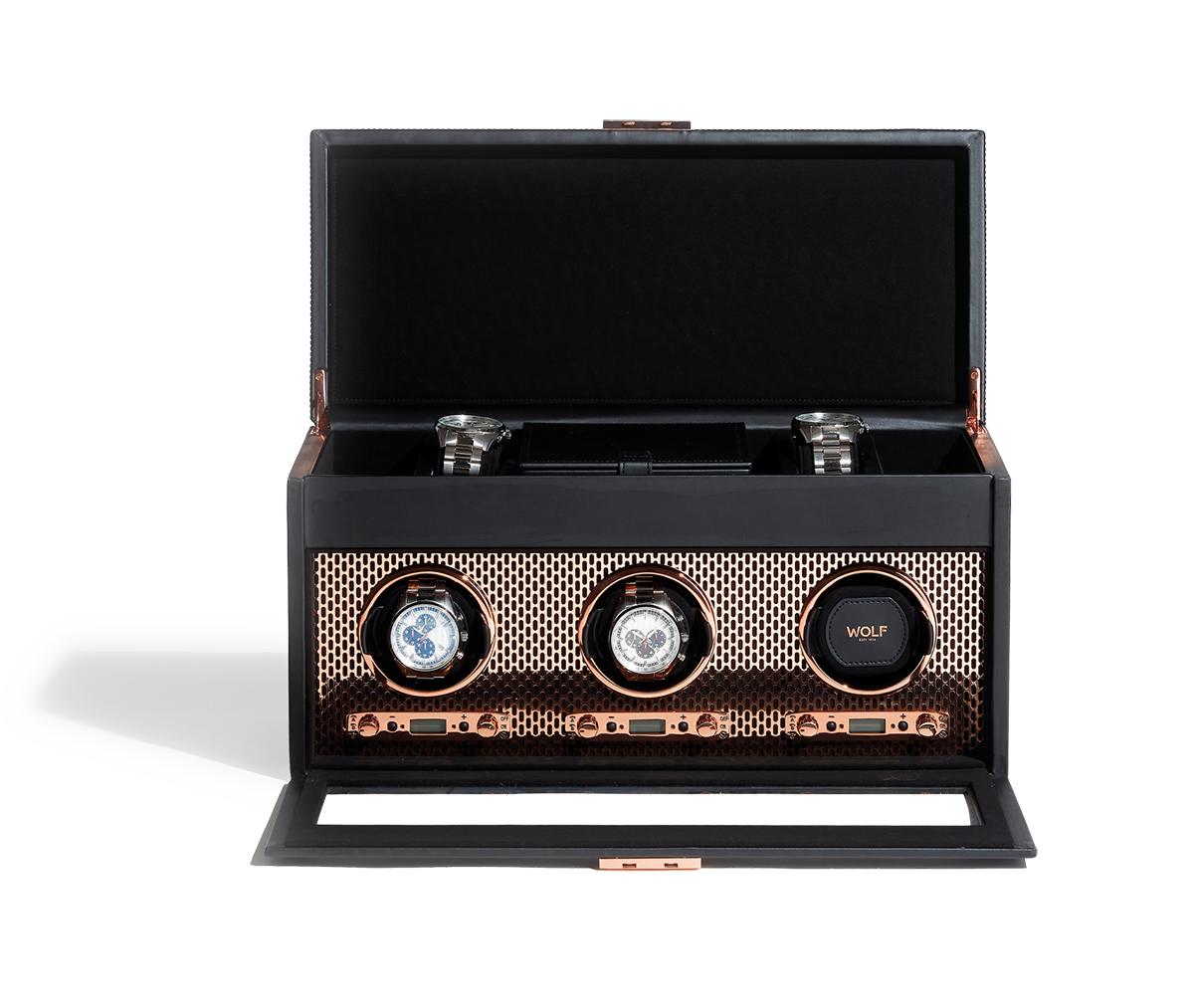 WOLF watch winder return to start feature