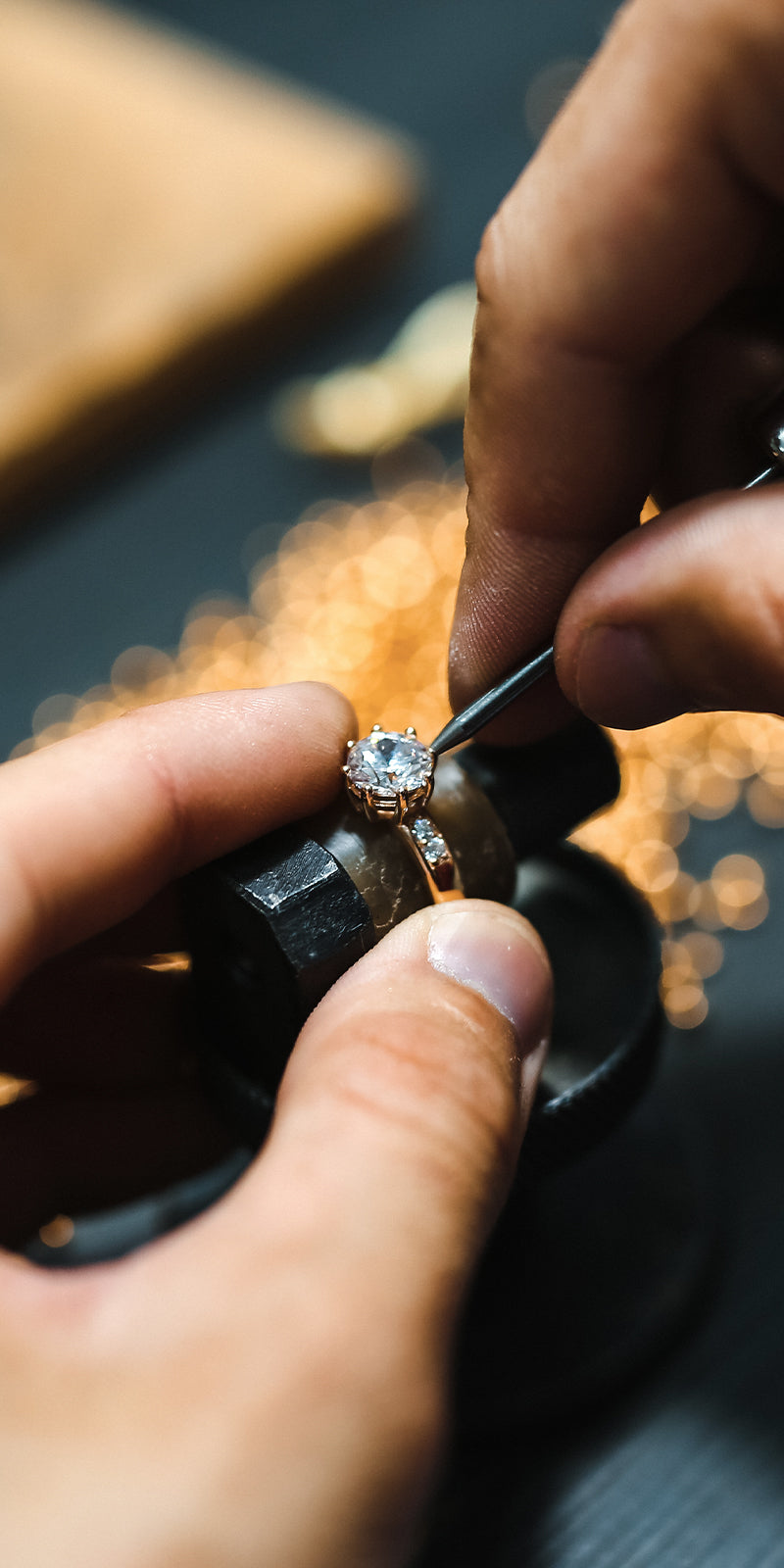 Custom crafter diamond rings
