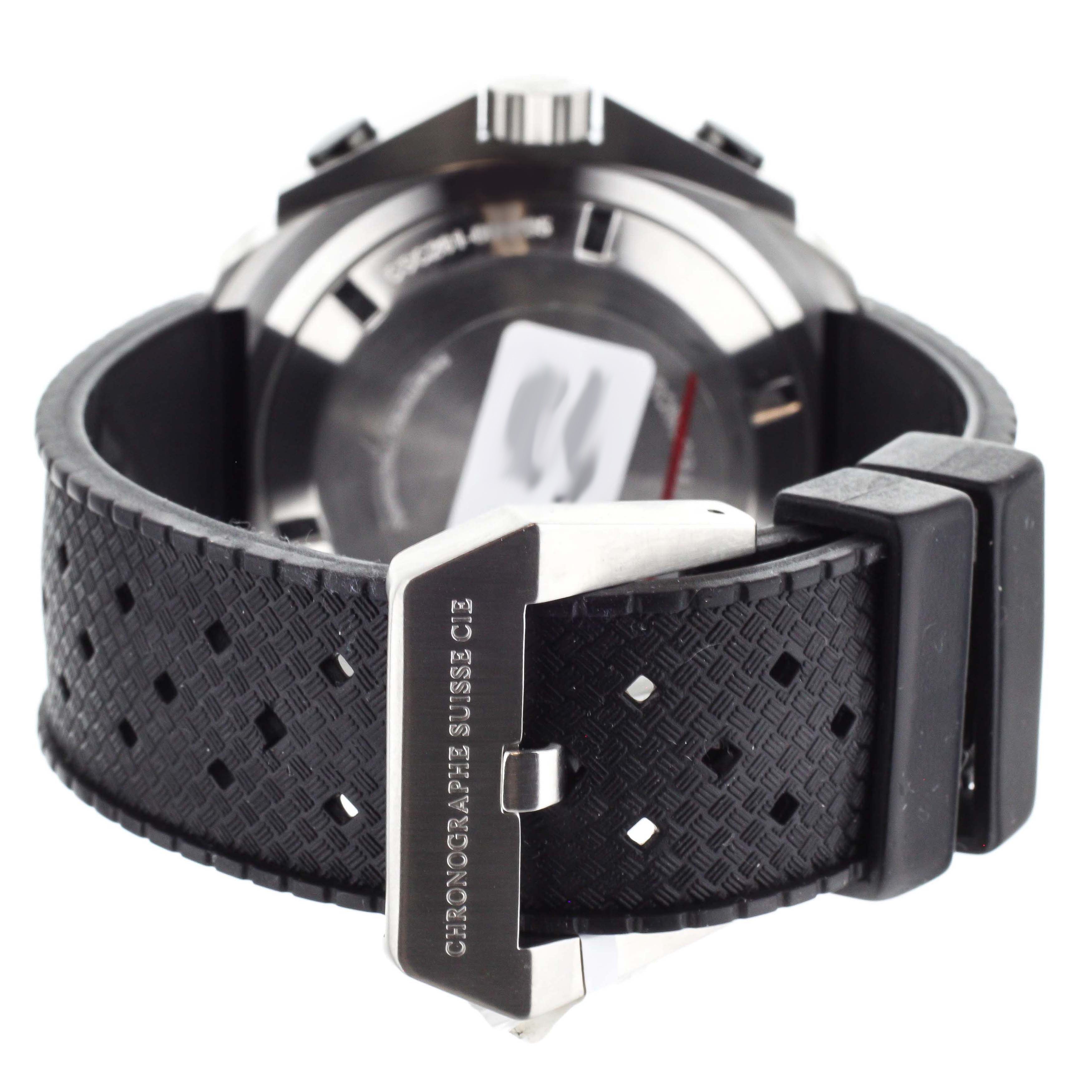 Chronographe Suisse Cie Mangusta Supermeccanic Steel Rubber 46mm csc261-000295