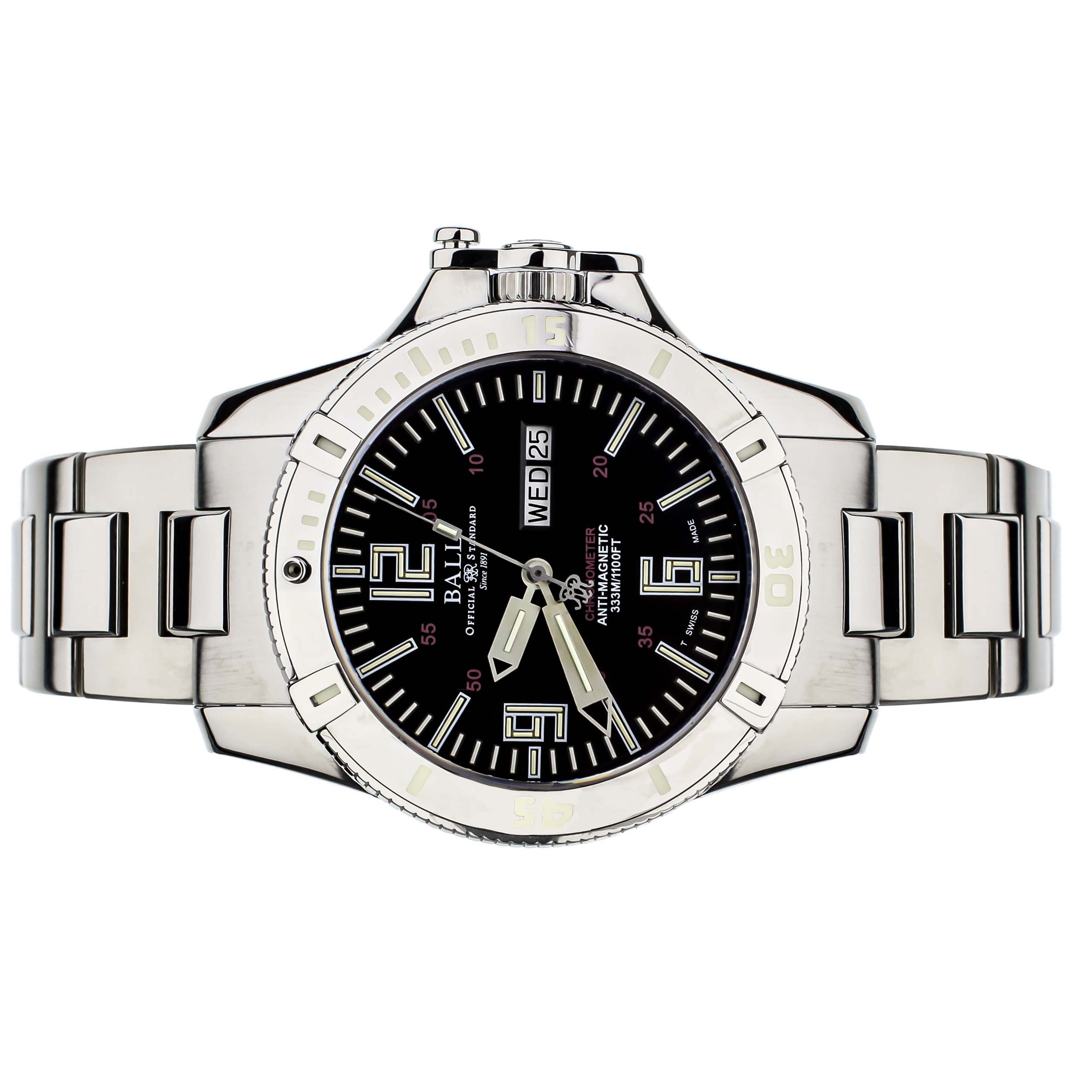 Ball Hydrocarbon Spacemaster Black Dial Stainless Steel 42mm DM2036A