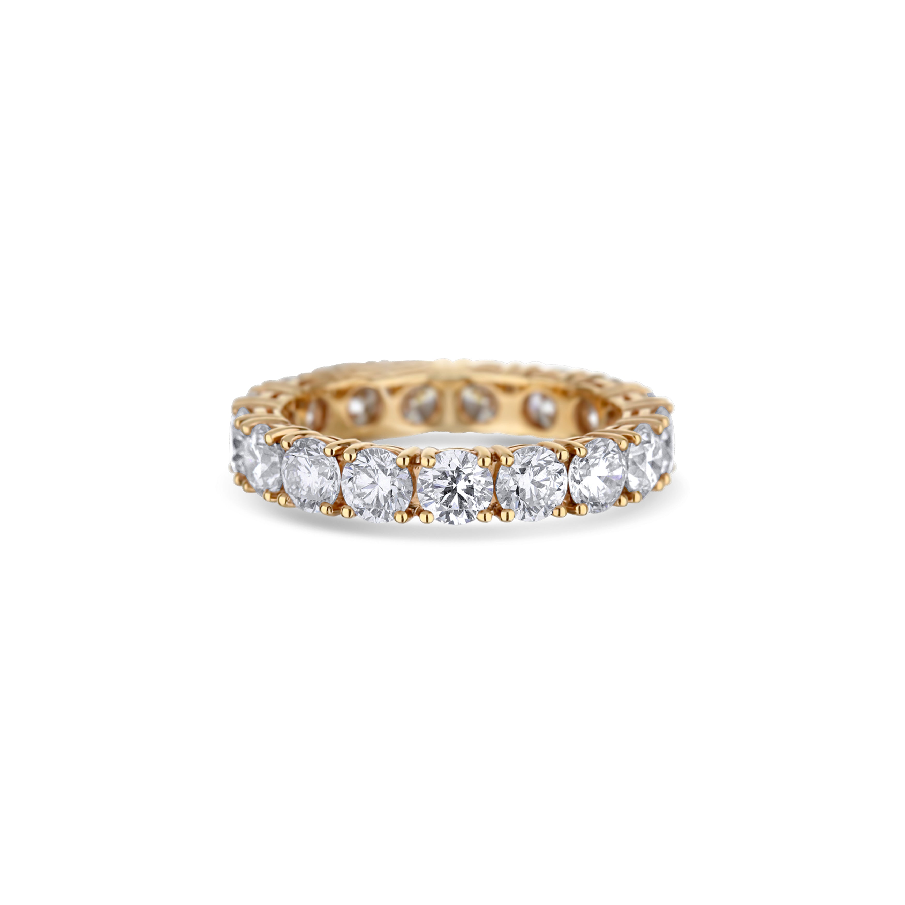 18K Rose Gold 17-Diamond Eternity Band