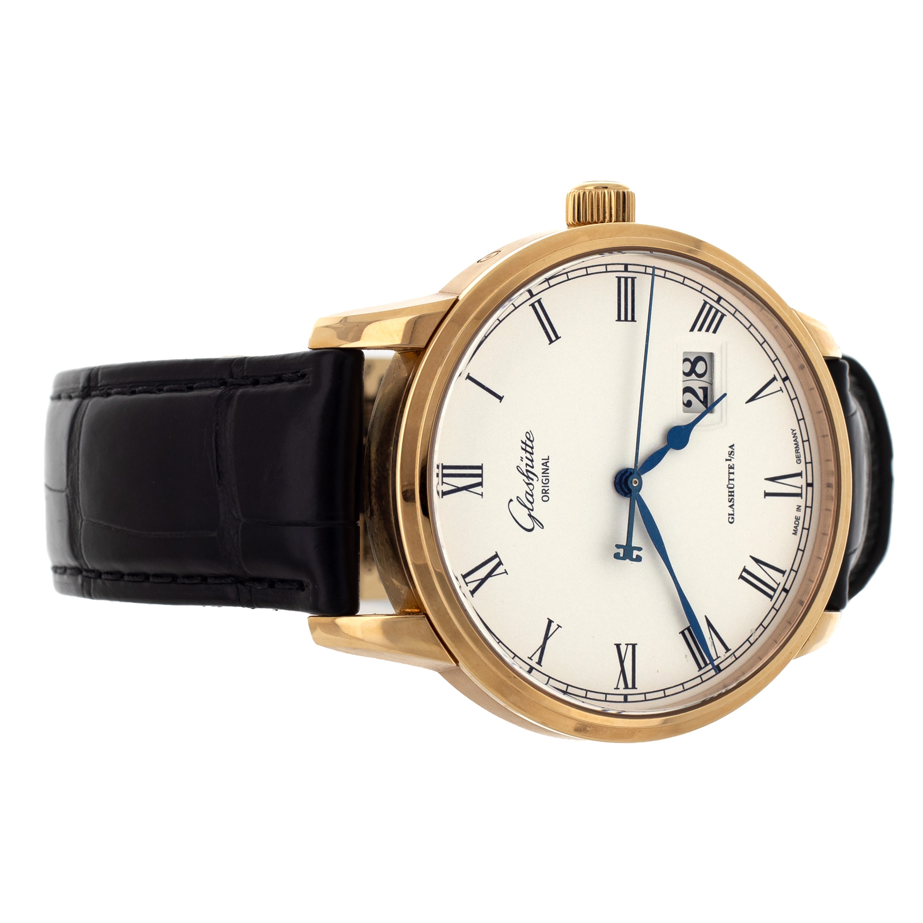 Glashutte Original 18K Rose Senator Pano Date W10003324504 NEW UNDATED WARRANTY
