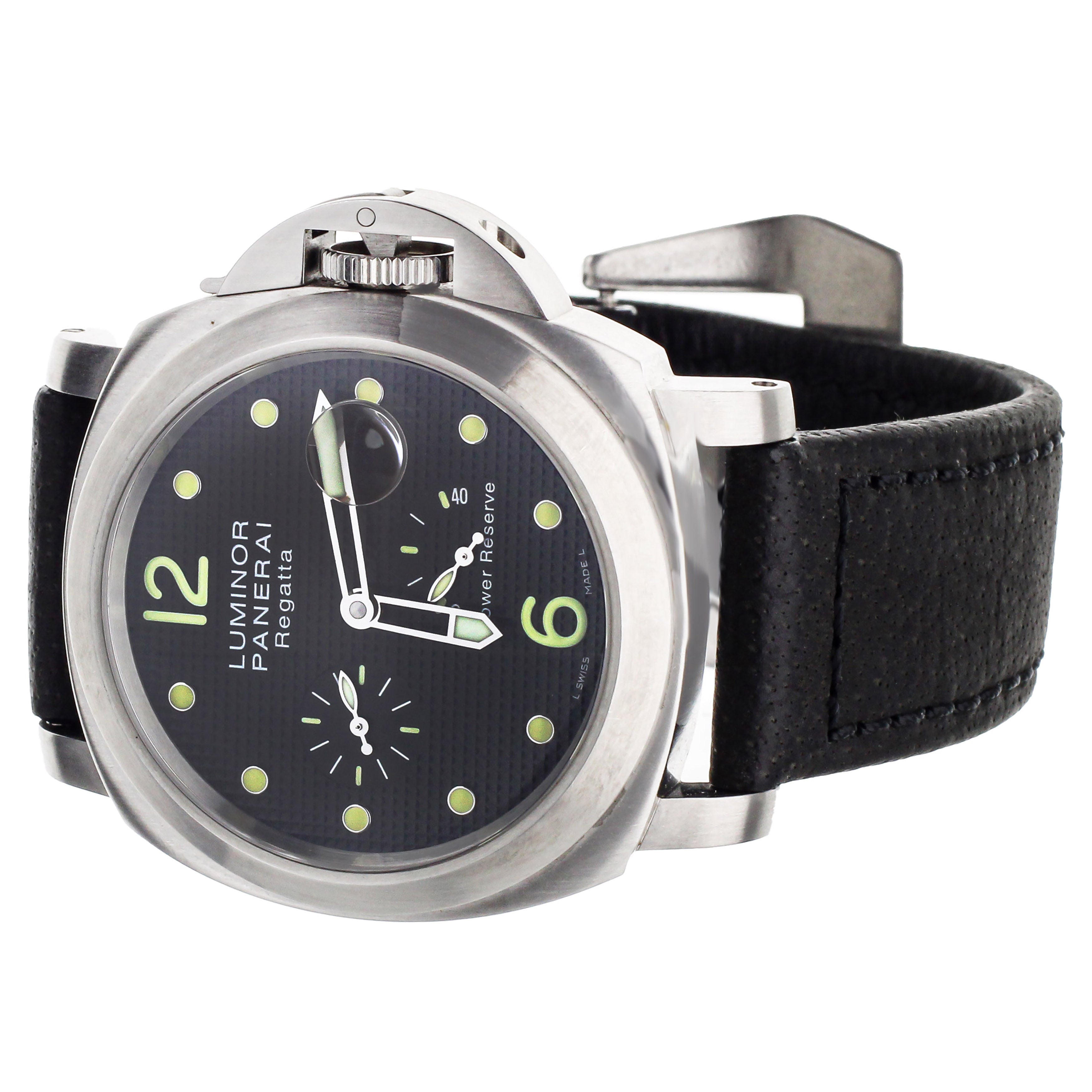 PANERAI LUMINOR REGATTA CLASSIC YACHT CHALLENGE HOBNAIL BLACK DIAL 44MM PAM00222